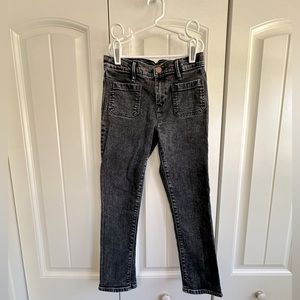 Crewcuts straight leg front pocket jeans - girls sz 10 - worn 1x - edgy & cute!!
